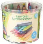 CRAYOLA MyFirst Jumbo Crayons - Assorted Colours (Pack of 24) | Easy-Grip Colouring Crayons Perfect for Toddlers Hands | Ideal for Kids Aged 12+ Months