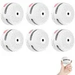 X-Sense XS01 Mini Smoke Alarm, 10-Year Battery Fire Alarm with LED Indicator & Silence Button, 6-Pack, White