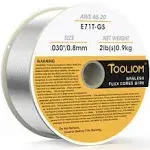 tooliom e71t-gs .030 diameter 2-pound spool flux core self-shielded carbon steel