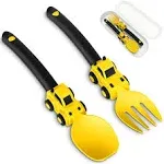 Deinyi Construction Toddler Utensils