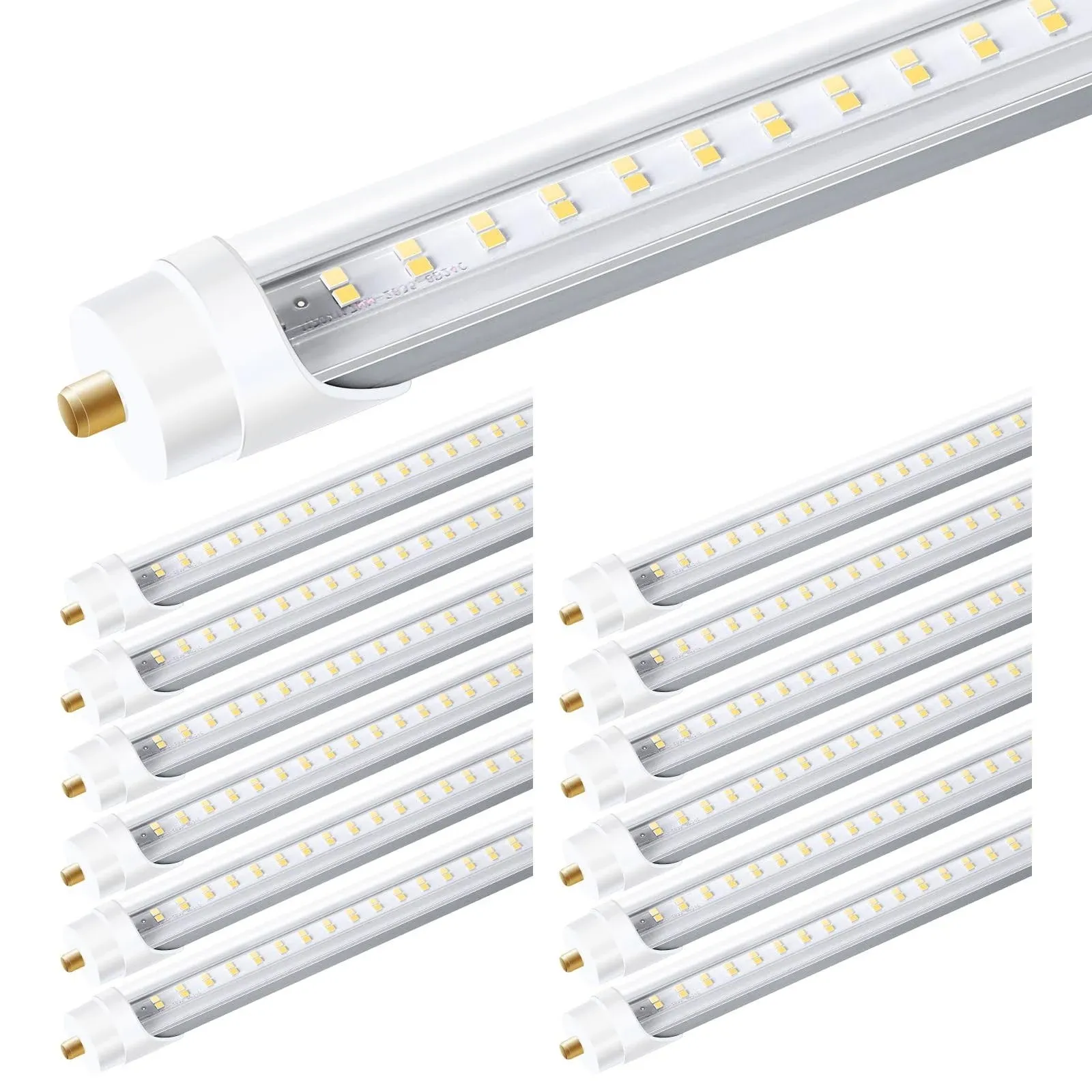 ONLYLUX Led Tube Lights 8ft, LED Bulbs Light 8 Foot 48W 5000K Daylight LED Tu...