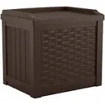 Suncast 22 Gallon Java Resin Outdoor Storage Deck Box SSW600J