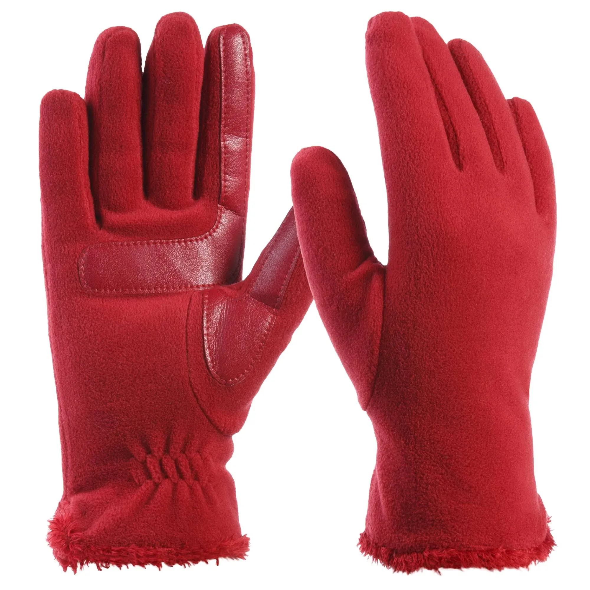 Isotoner Women's Stretch Fleece Gloves with Microluxe and Smart Touch Technology