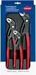 KNIPEX 9K 00 80 122 US Cobra Pliers Tool Set with Keeper Pouch, 3 Pc.