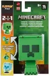 Mattel Minecraft Flippin Figure Creeper & Charged Creeper