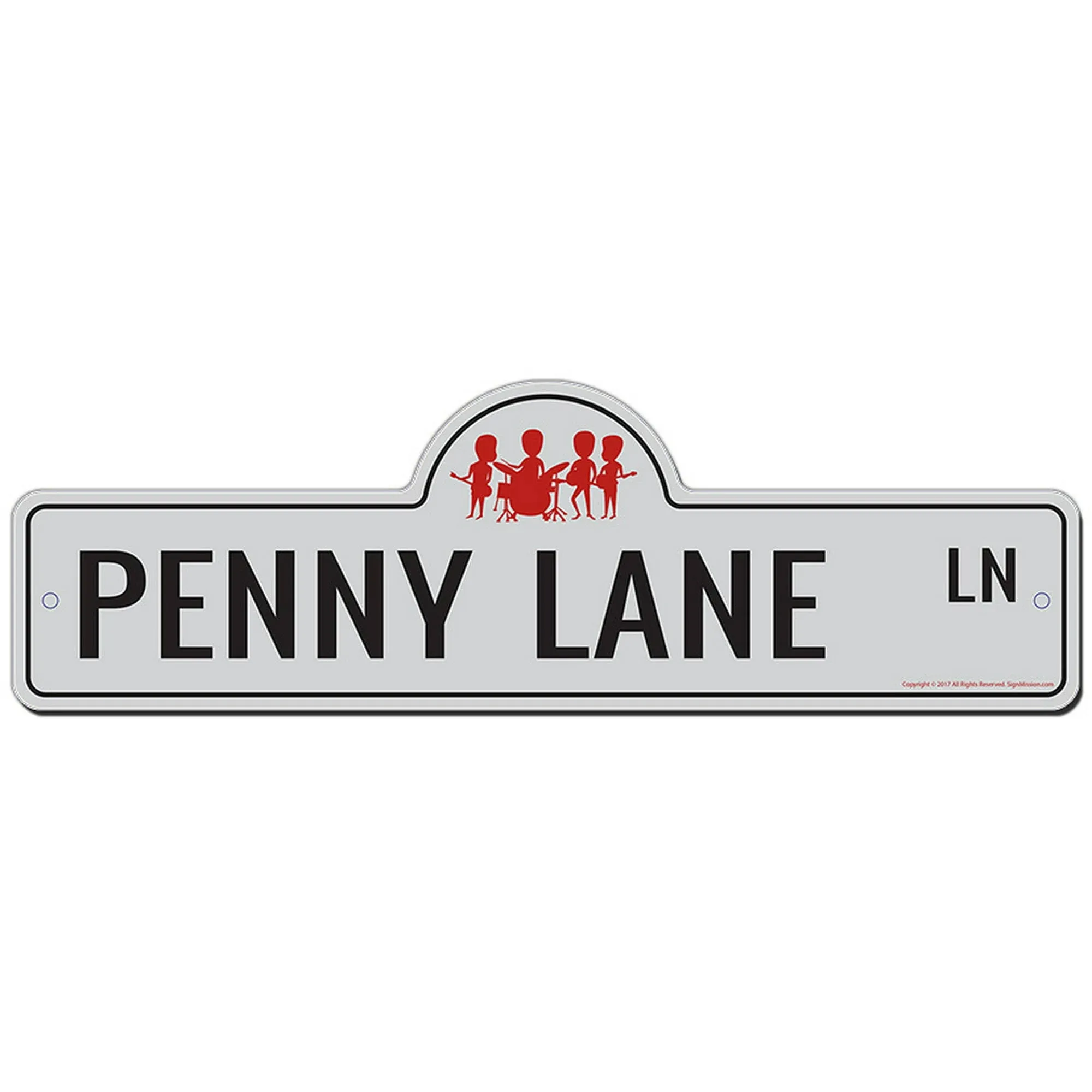 SignMission P-618 Penny Lane 18 x 6 in. Penny Lane Street Sign