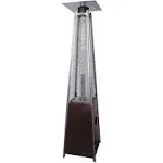 AZ Patio Heater Residential Hammered Bronze Glass Tube Patio Heater