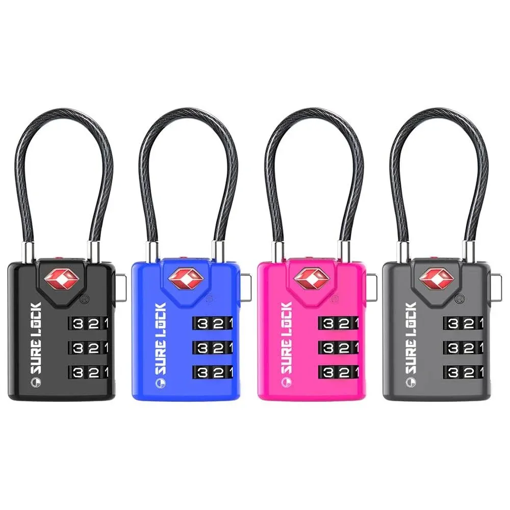 Sure Lock TSA Compatible Travel Luggage Locks