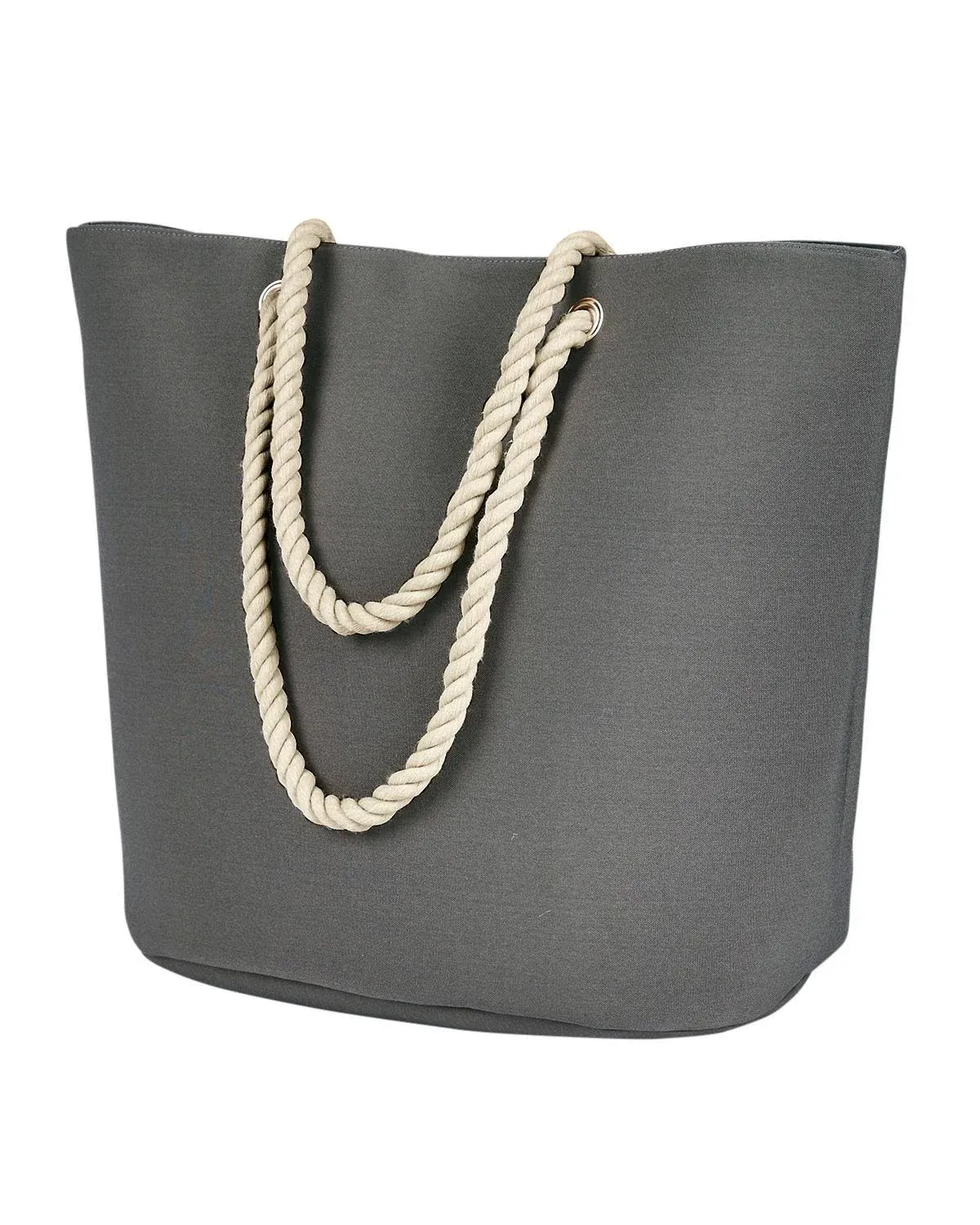 BAGedge BE256 Polyester Canvas Rope Tote - Gray - Os