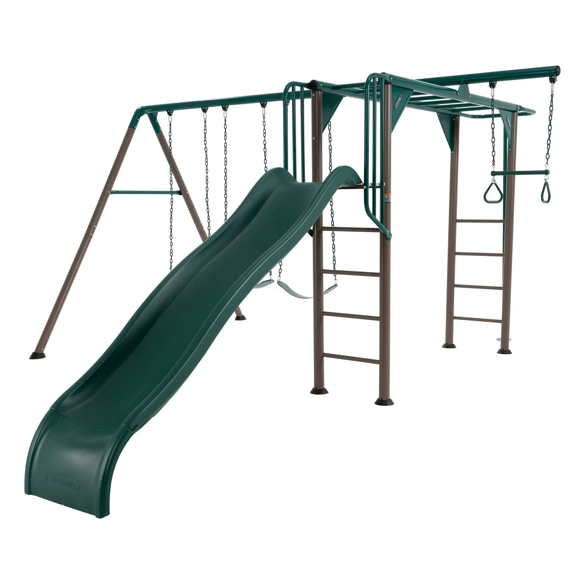 Lifetime 91028 Monkey Bar Adventure Swing Set, Earthtone