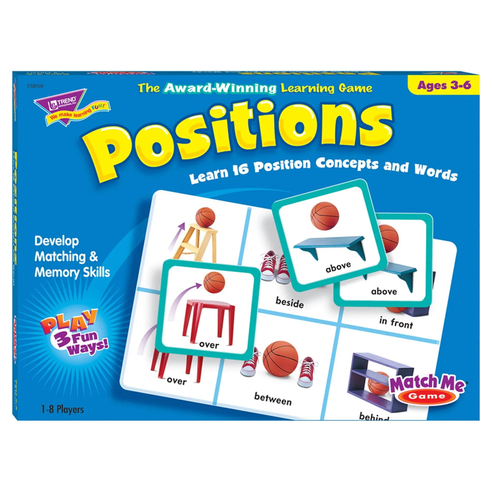 Vintage Positions - Match Me GAME Educational Matching Memory Skills