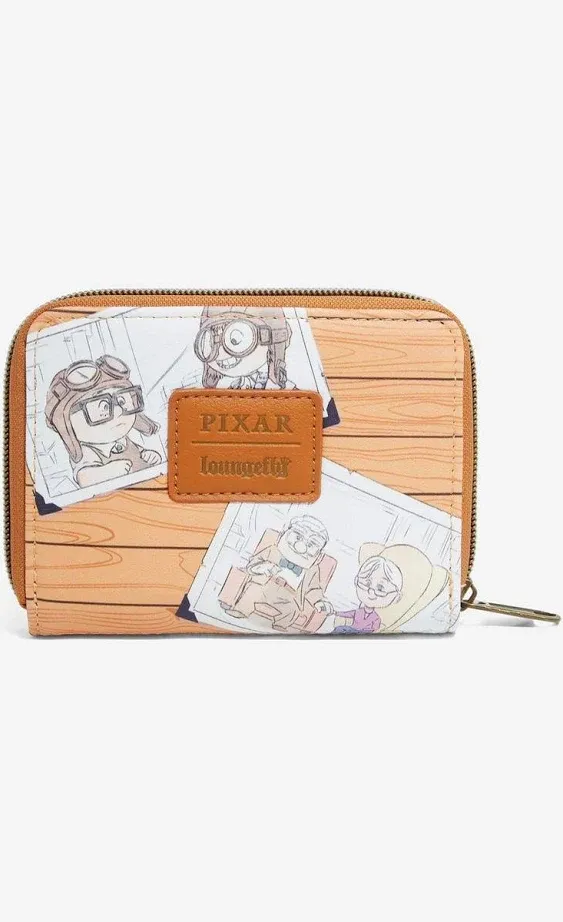 Loungefly Disney Pixar Up Carl & Ellie Photos Mini Zipper Wallet