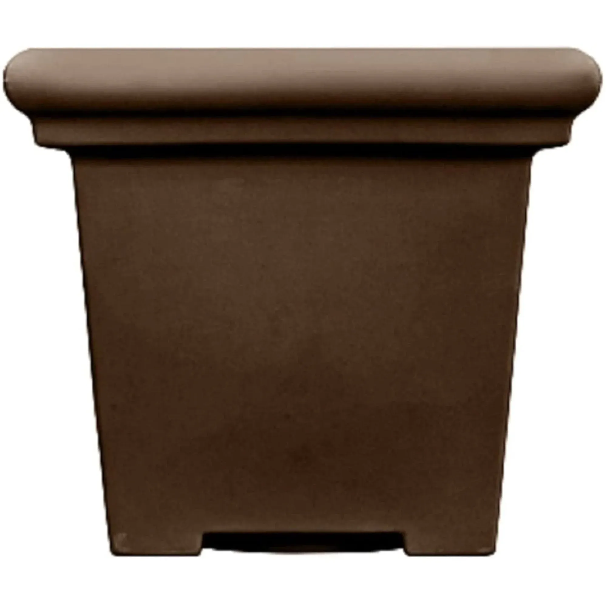 The HC Companies Terrazzo Square Plastic Planter, Terra Cotta 20" Red