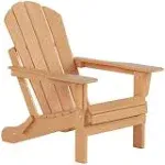 Laguna Outdoor Folding Poly Adirondack Chair, Teak