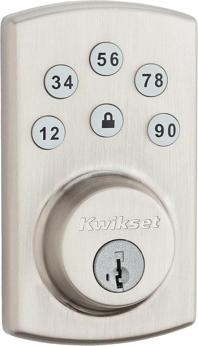 Kwikset Satin Nickel Metal Electronic Deadbolt