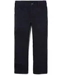 Boys Uniform Stretch Straight Chino Pants - New navy