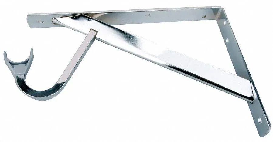 John Sterling Rp-0495-ch Heavy Duty Shelf and Rod Bracket, Chrome