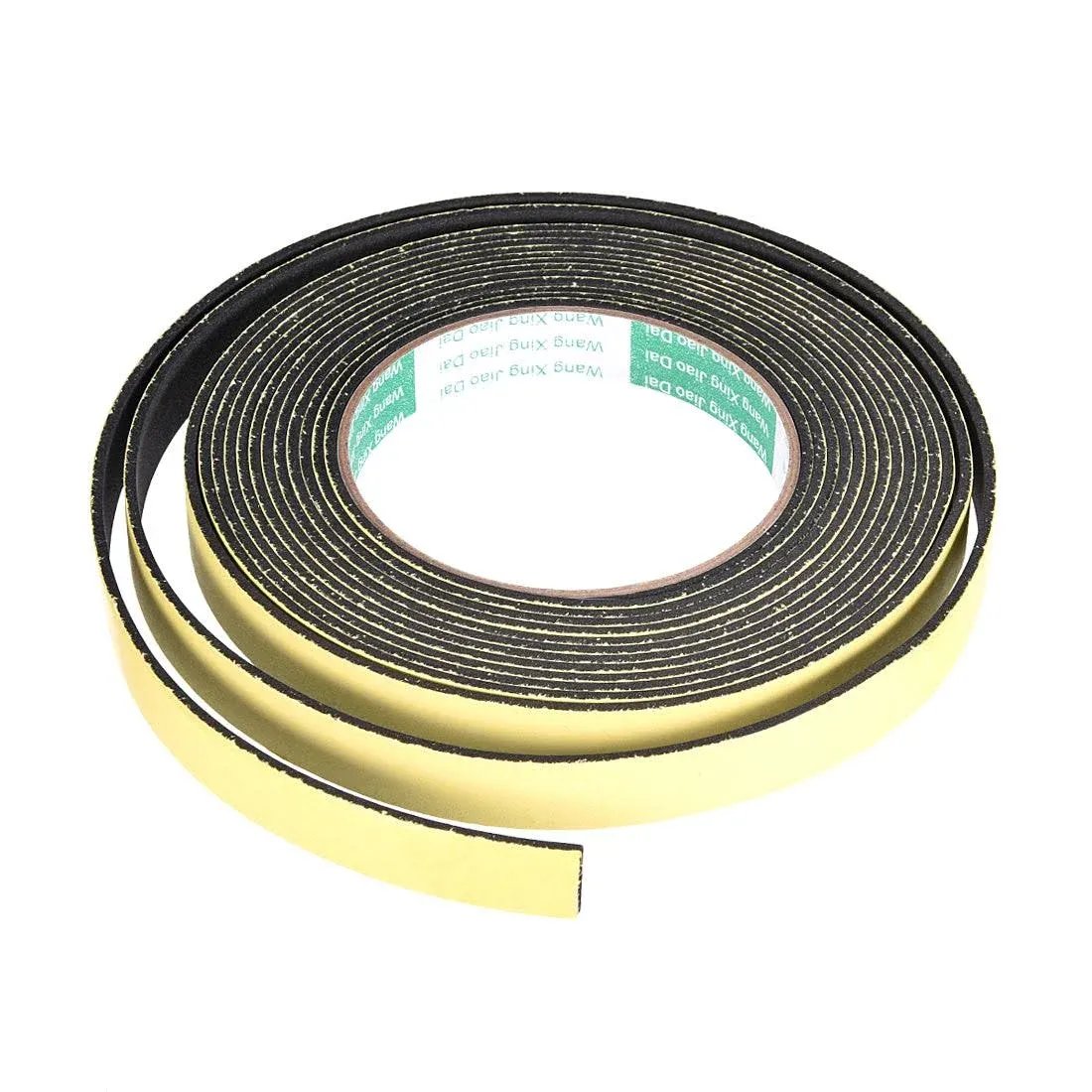 uxcell Sealing Foam Tape 15mm Wide 2mm Thick 5m/16.4ft Long, Self Adhesive Weather Strip for Window Door Insulation