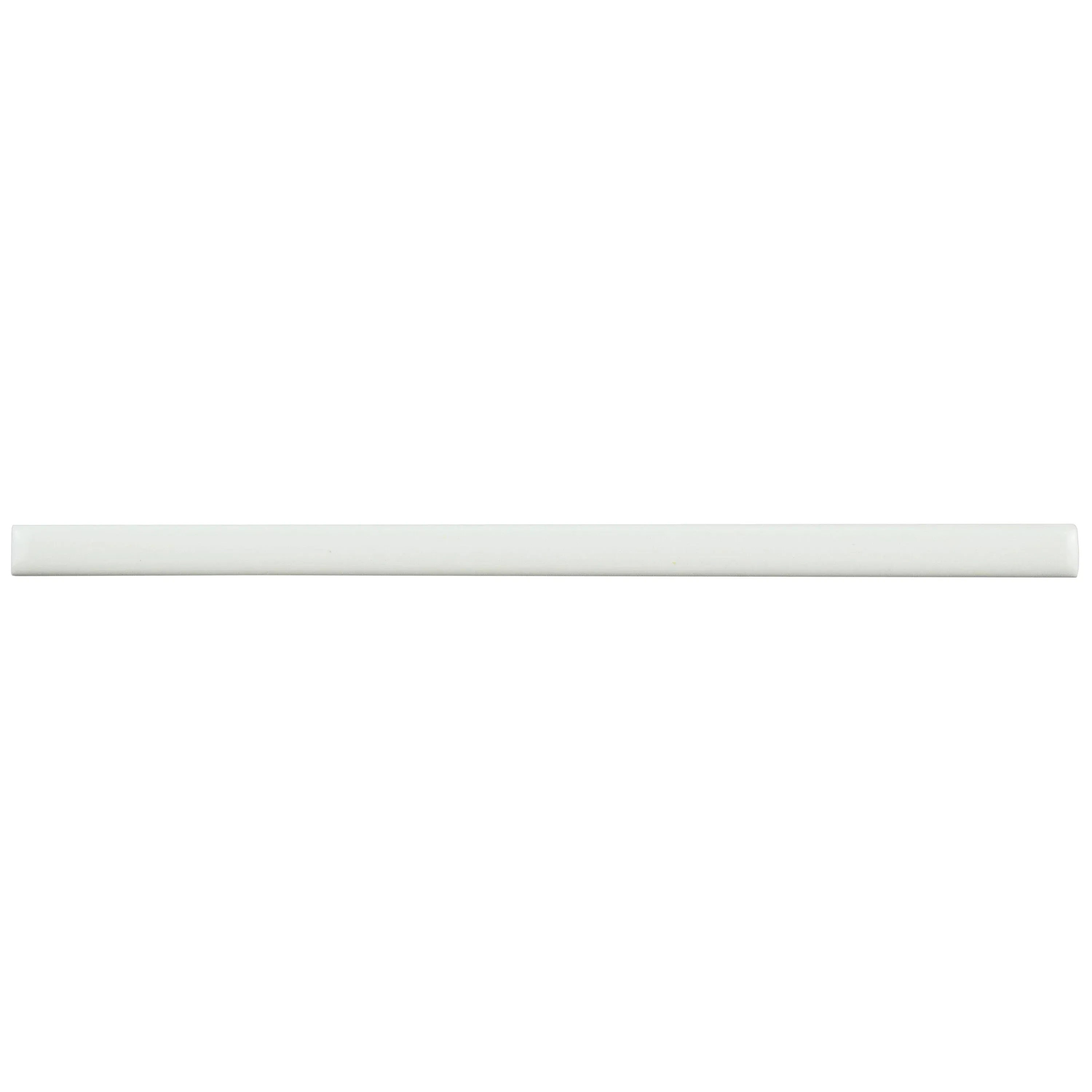 Blanco Listello 3/8 in. x 7-7/8 in. Glossy Ceramic Wall Tile Trim