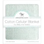 Amazing Baby Cellular Blanket, Premium Cotton, Soft SeaCrystal